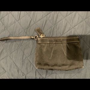 Black Coach wristlet